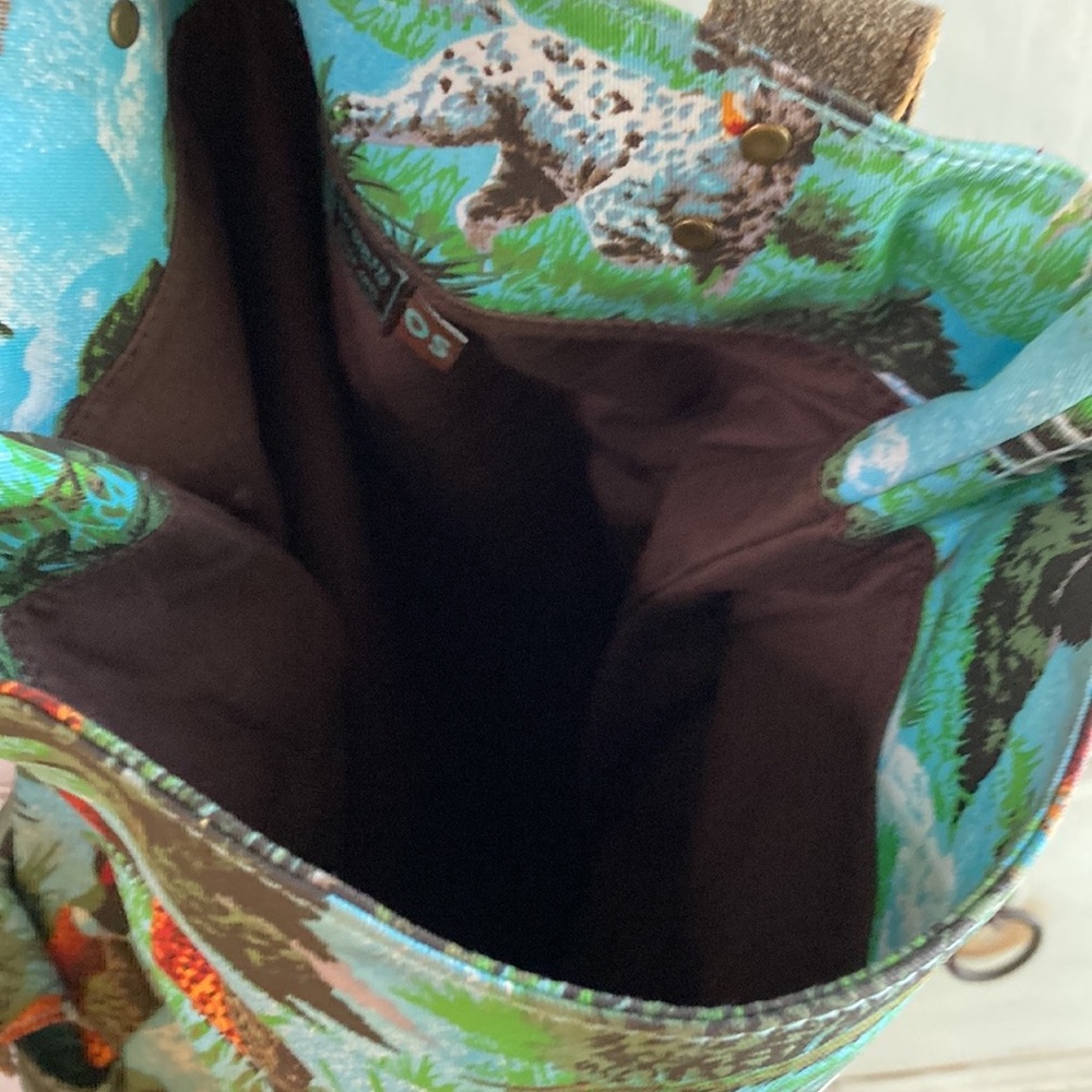 Vintage RARE Goorin Backpack Hunting Pattern 🚨 (upper/side zipper not operating - Picture 4 of 11